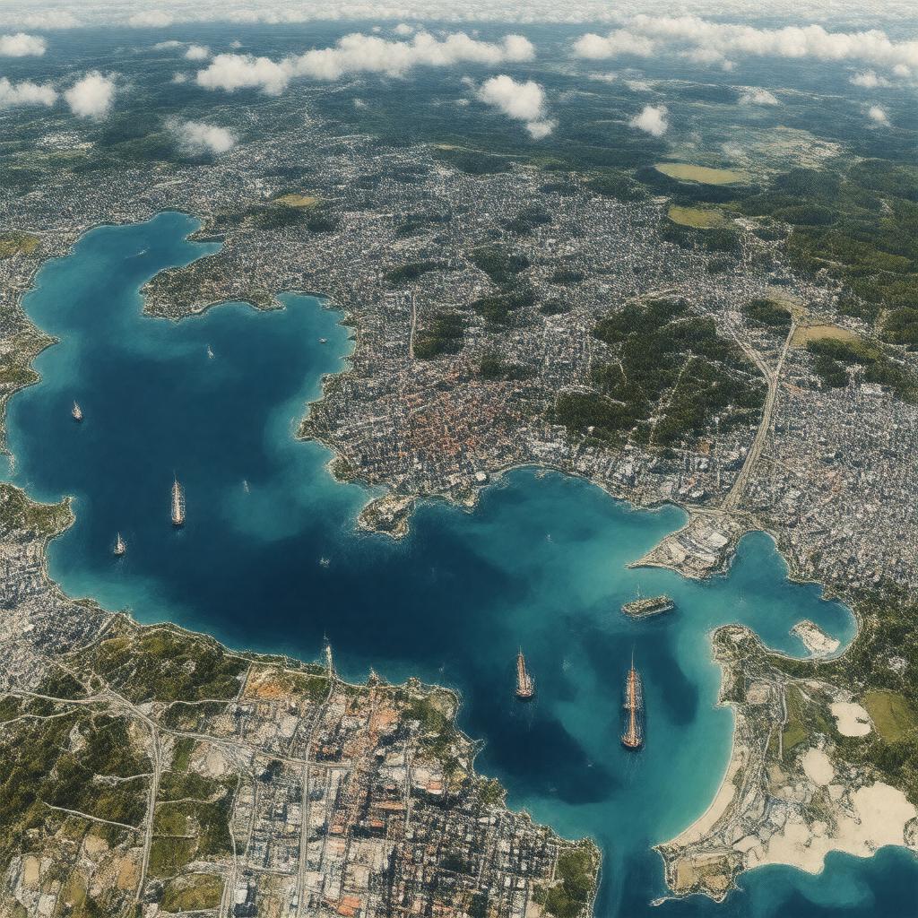 AI-created image of Bay of Gdańsk