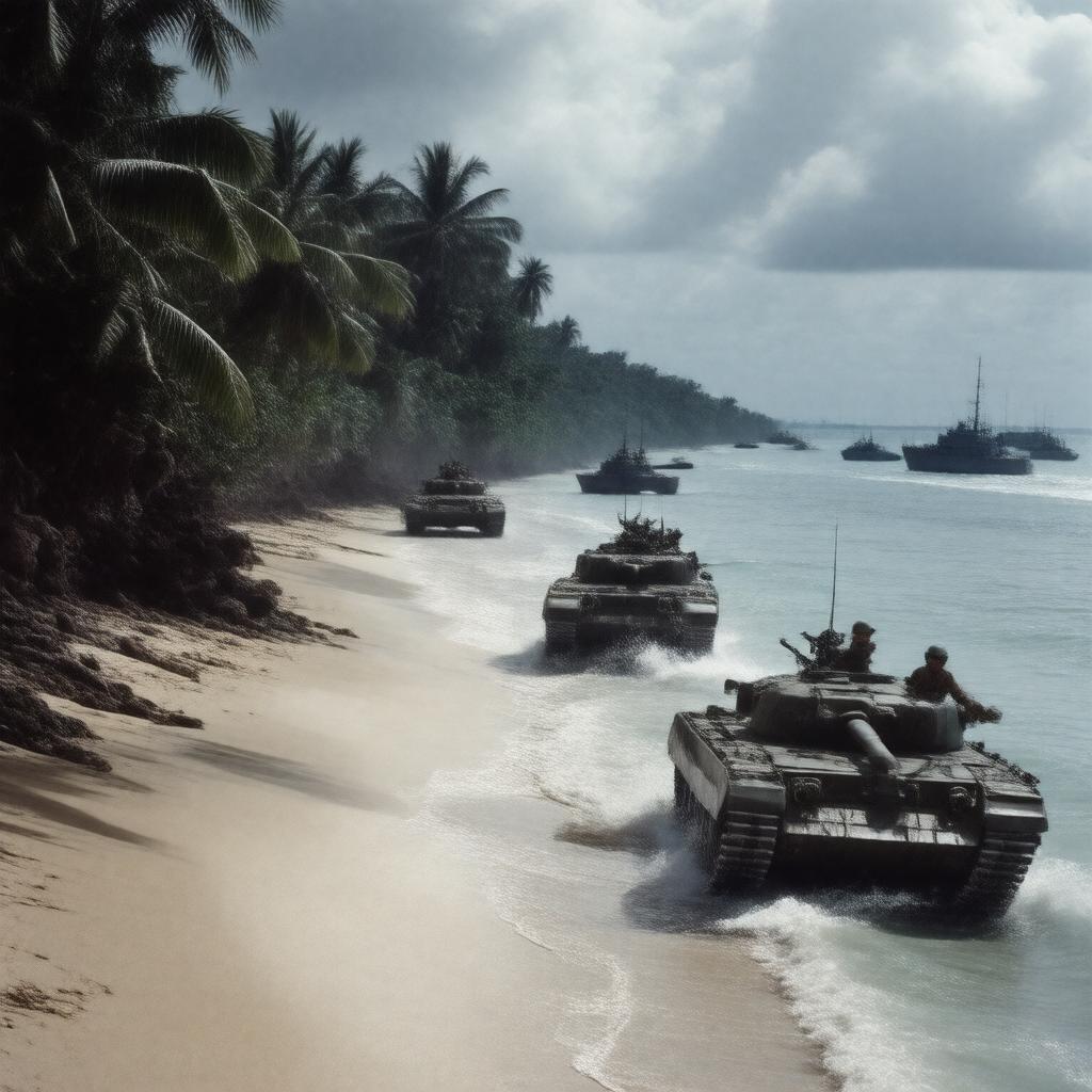 AI-created image of Bay of Pigs Invasion