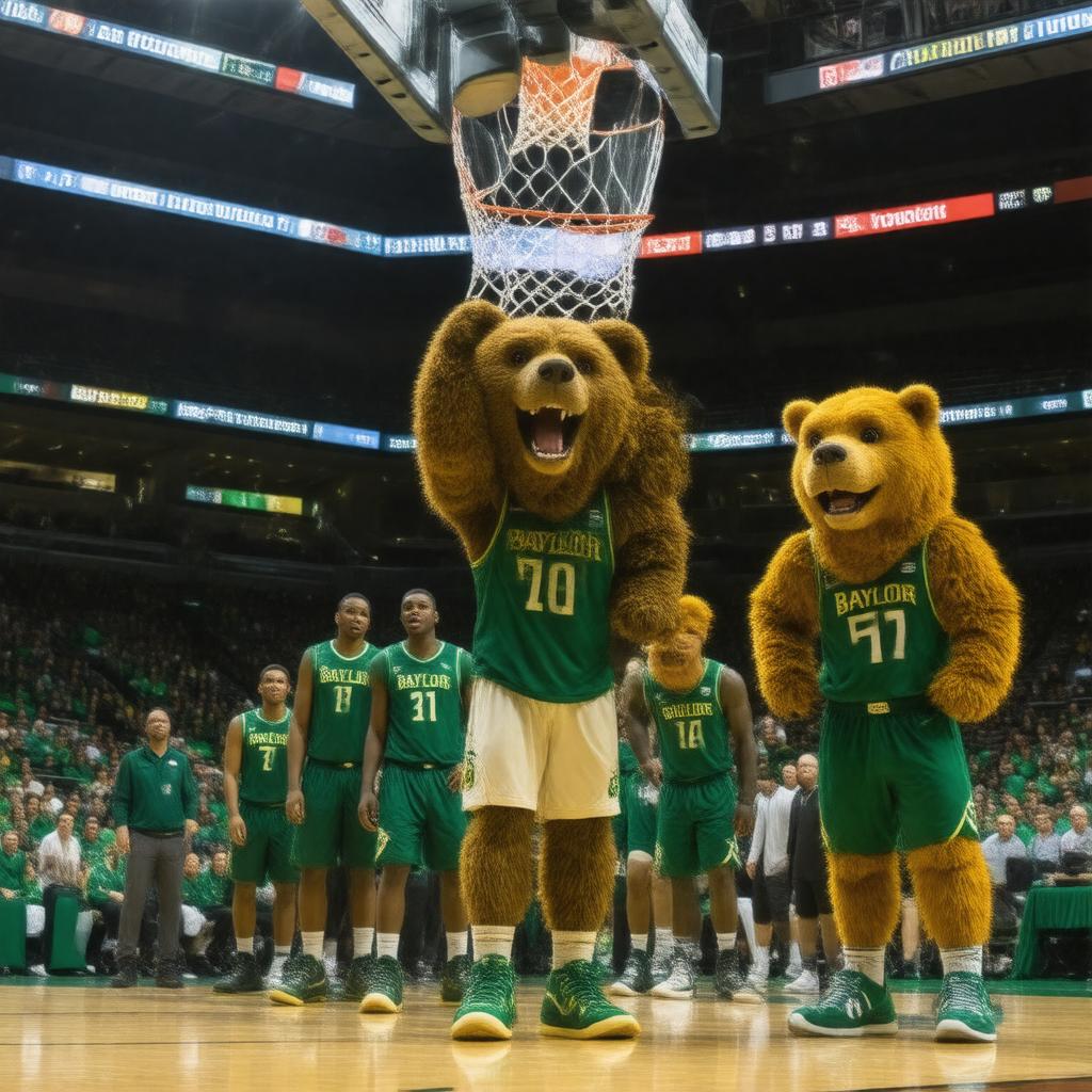 AI-created image of Baylor Bears men's basketball