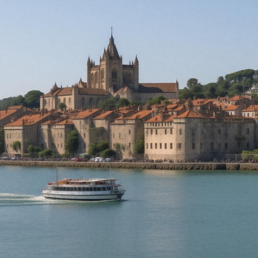 AI-created image of Bayonne, France