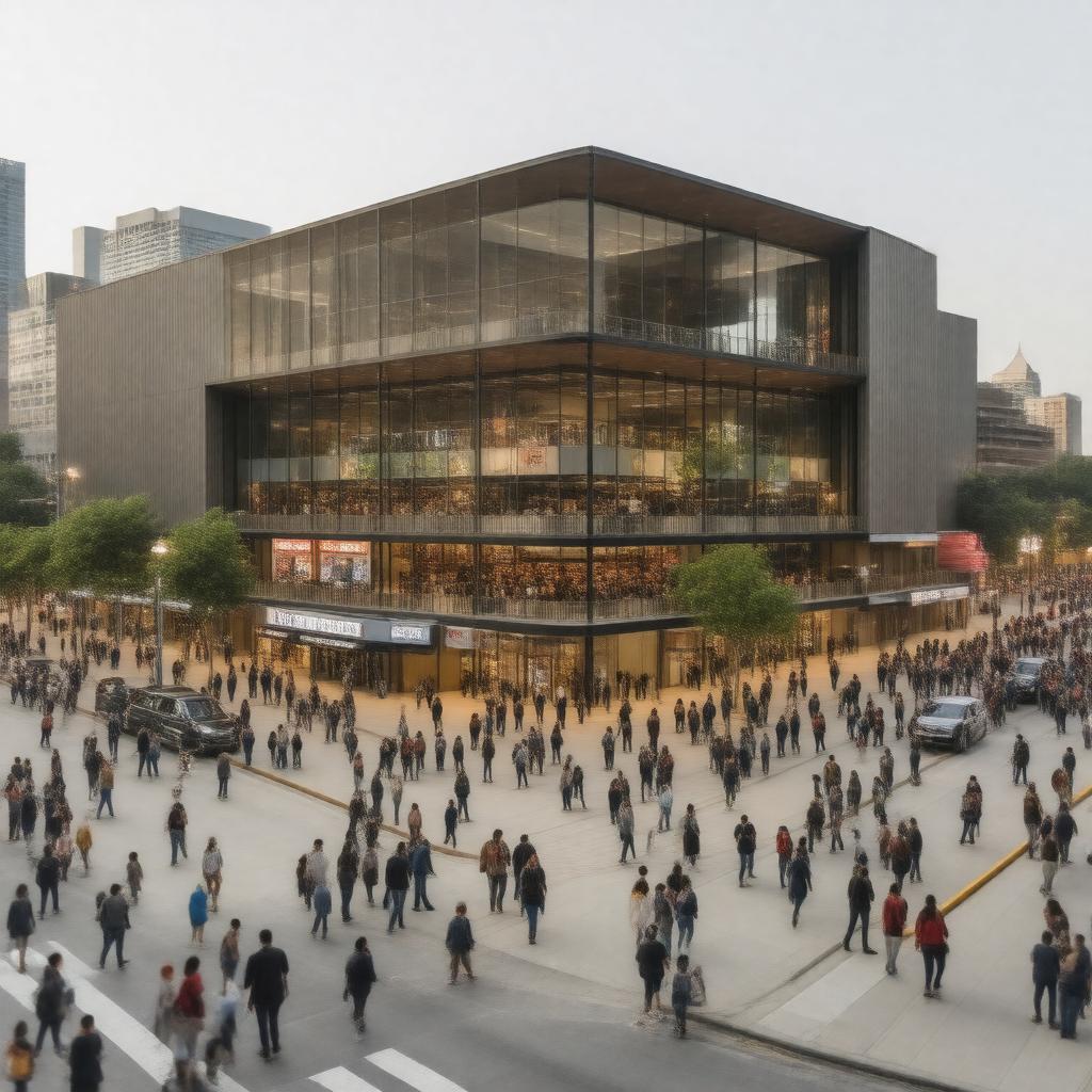 AI-created image of Bayou Place