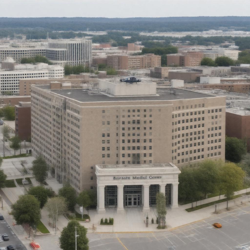 Click to view larger image AI-created image of Baystate Medical Center