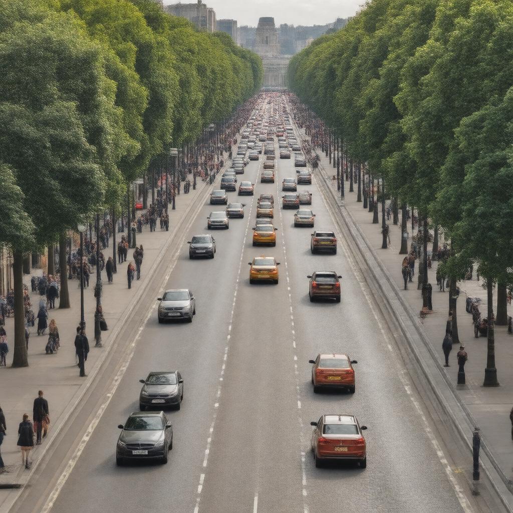 AI-created image of Bayswater Road