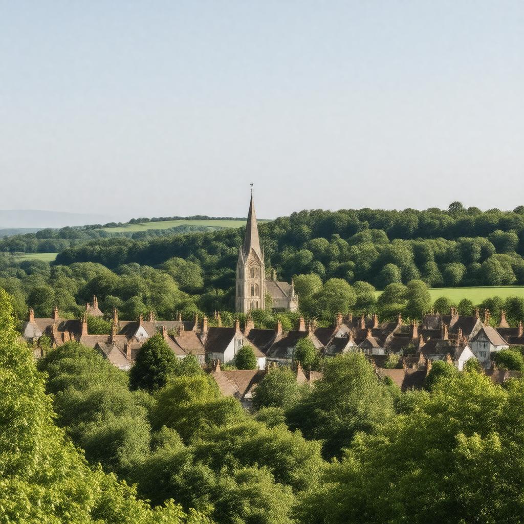 AI-created image of Beaconsfield, England