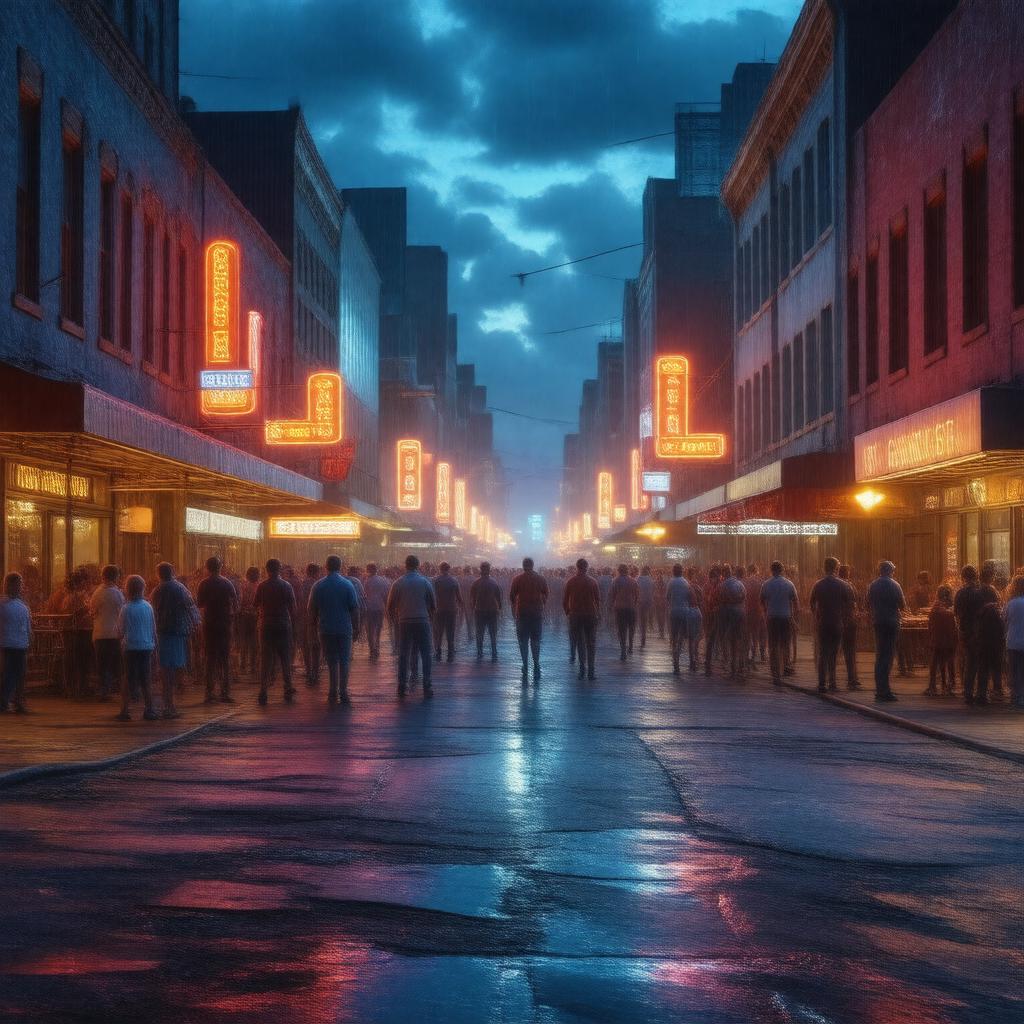 Click to view larger image AI-created image of Beale Street