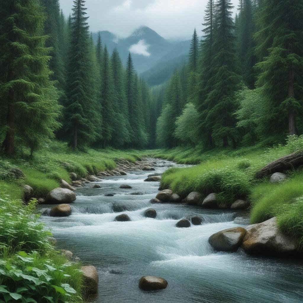 AI-created image of Bear Creek
