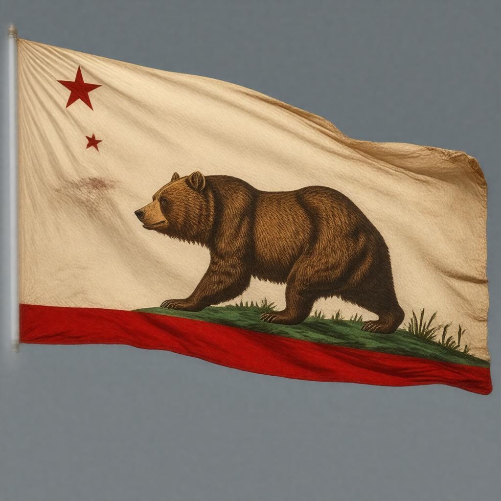 AI-created image of Bear Flag