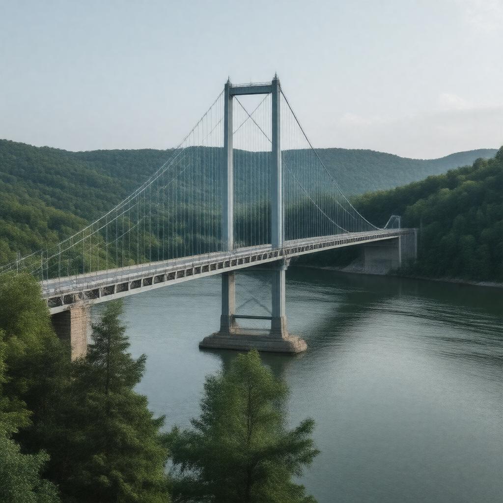 AI-created image of Bear Mountain Bridge