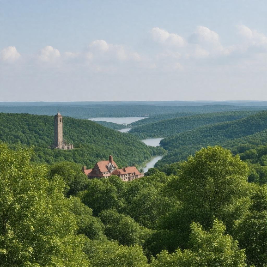 AI-created image of Bear Mountain State Park