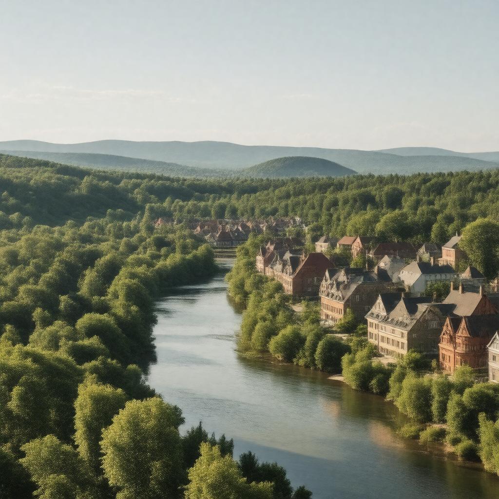 AI-created image of Beauceville, Quebec, Canada