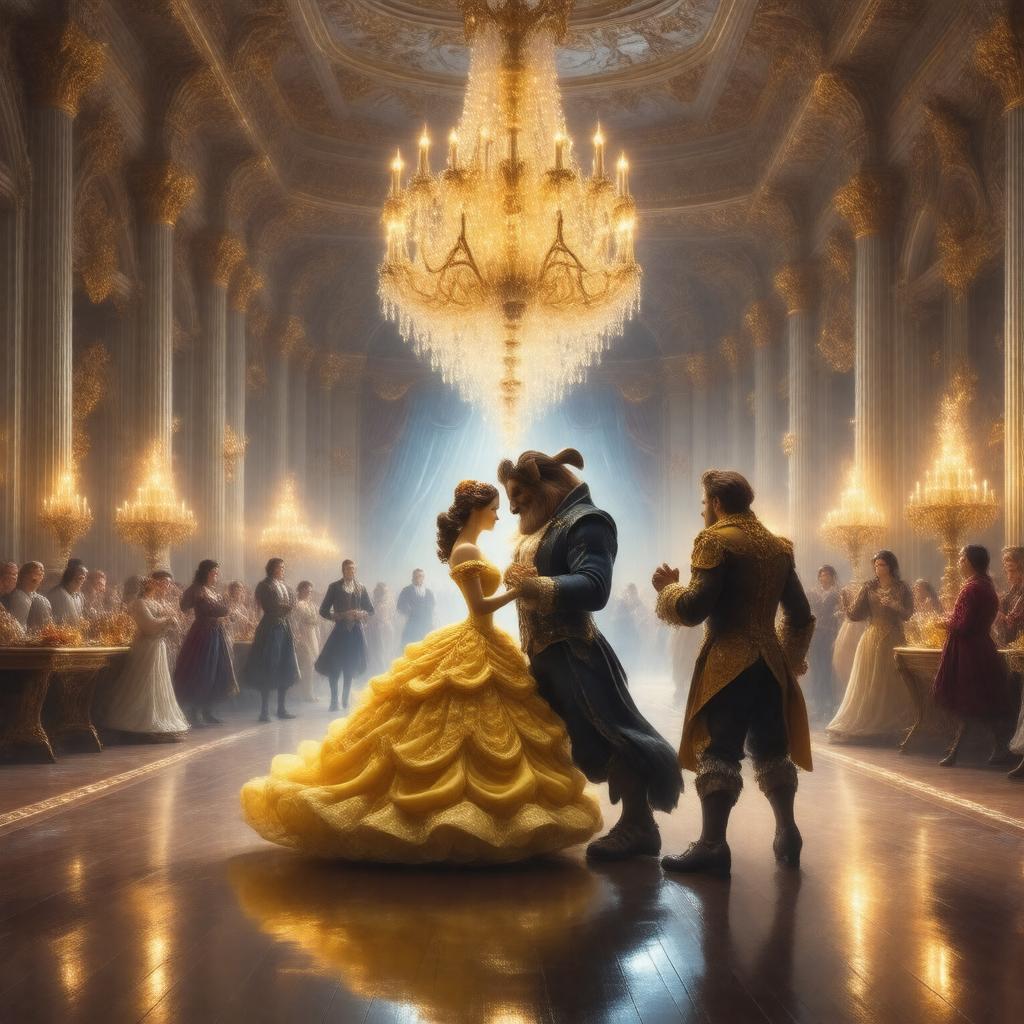 AI-created image of Beauty and the Beast (2017 film)