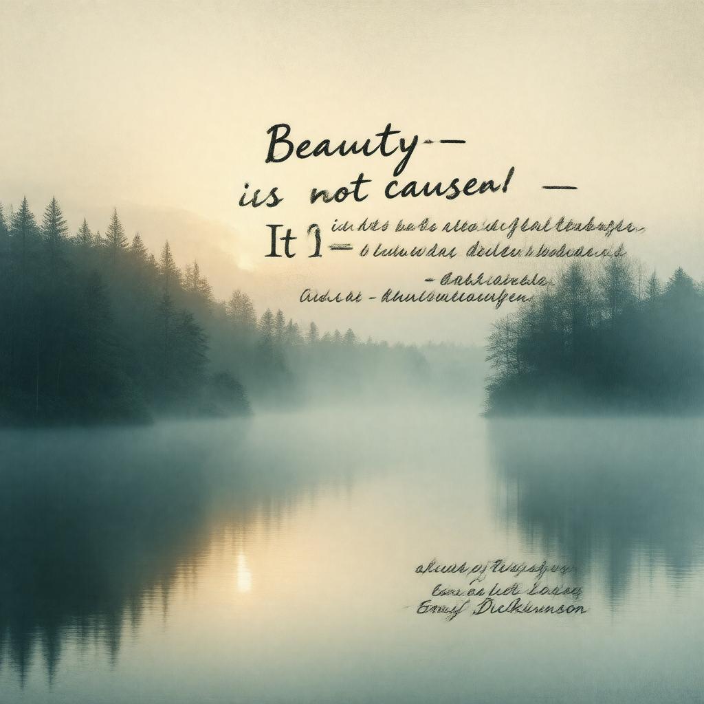 AI-created image of Beauty—be not caused—It Is—