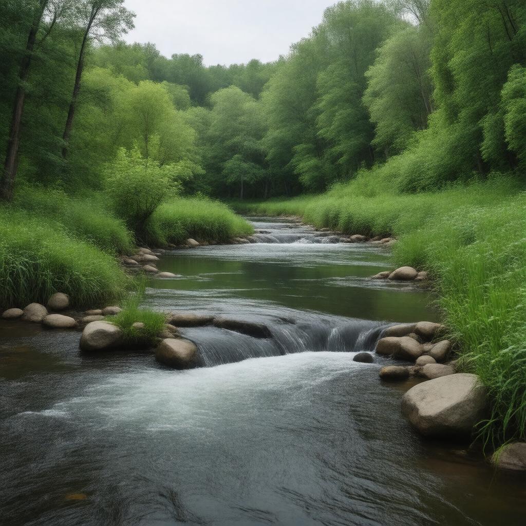 AI-created image of Beaver Brook