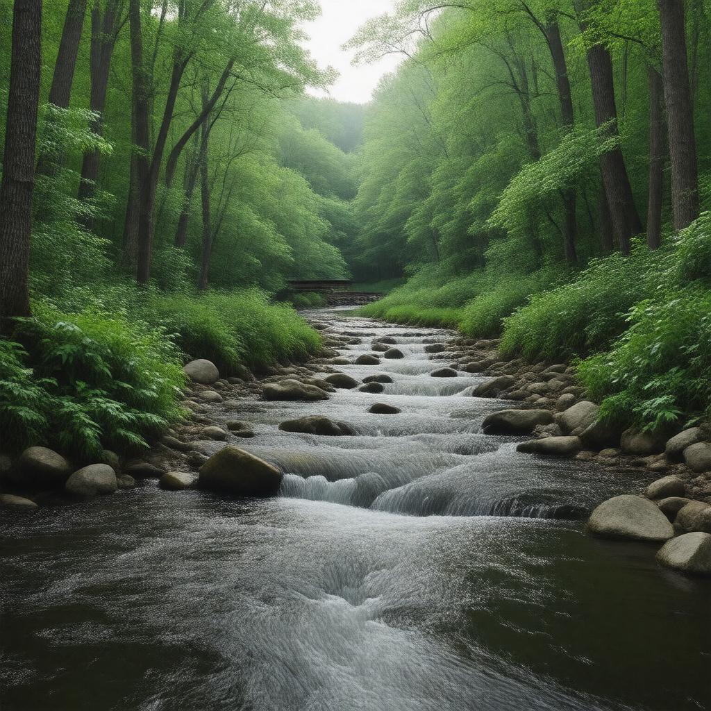 AI-created image of Beaver Brook (New Hampshire)