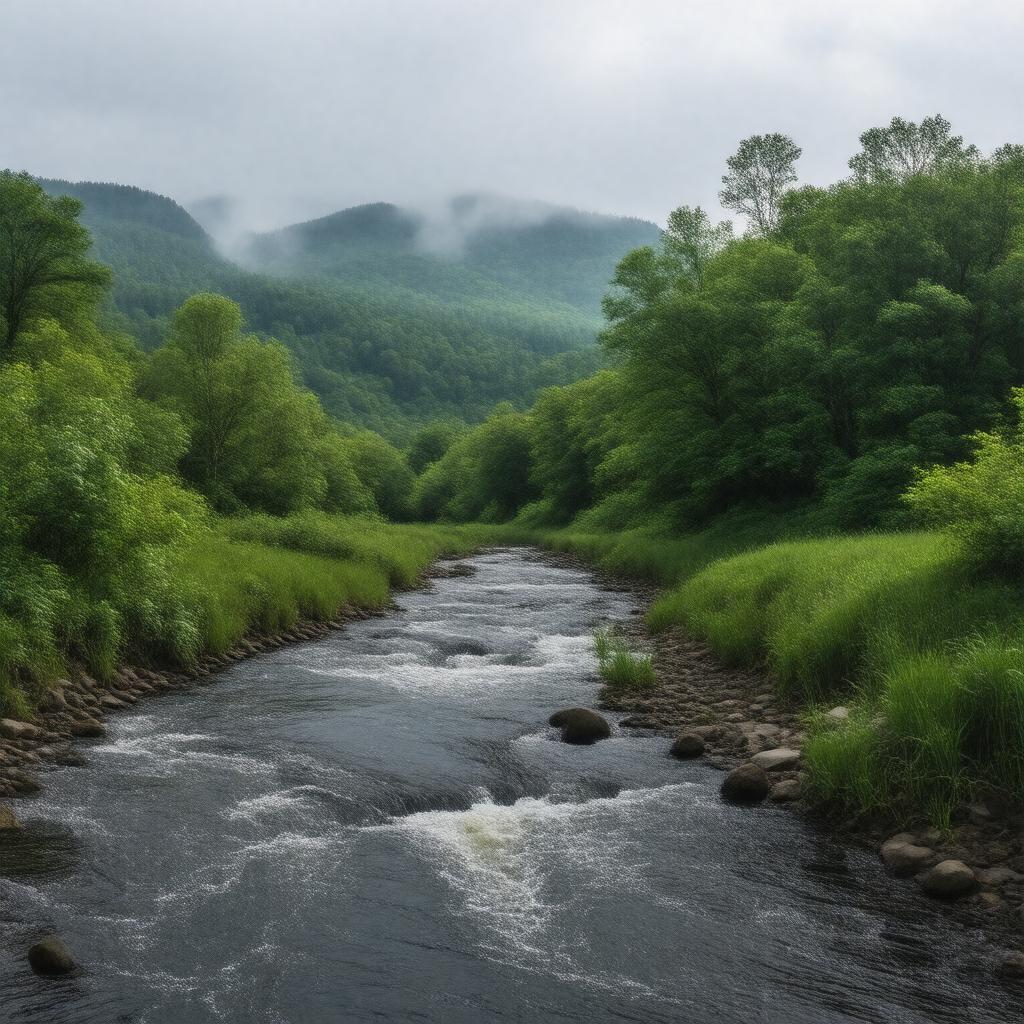 AI-created image of Beaver Brook (tributary of Merrimack River, New Hampshire)