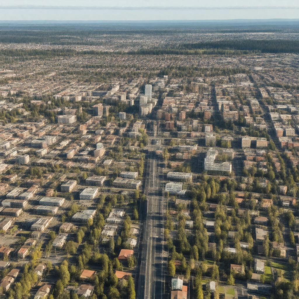 AI-created image of Beaverton, Oregon, United States