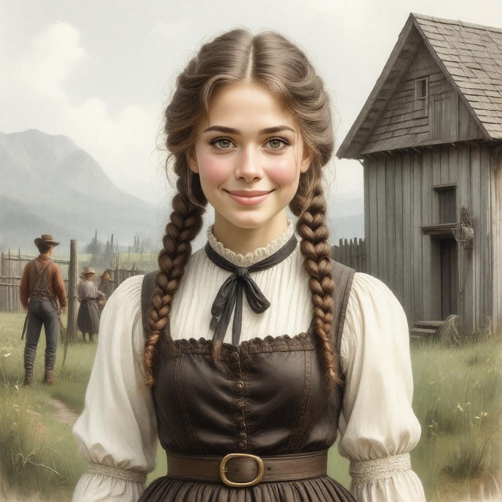 AI-created image of Becky Thatcher