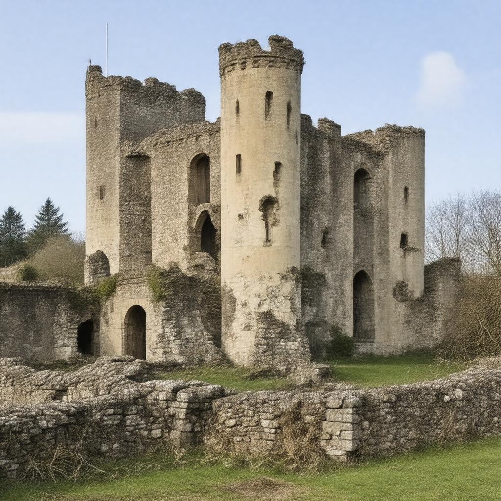 AI-created image of Bedford Castle