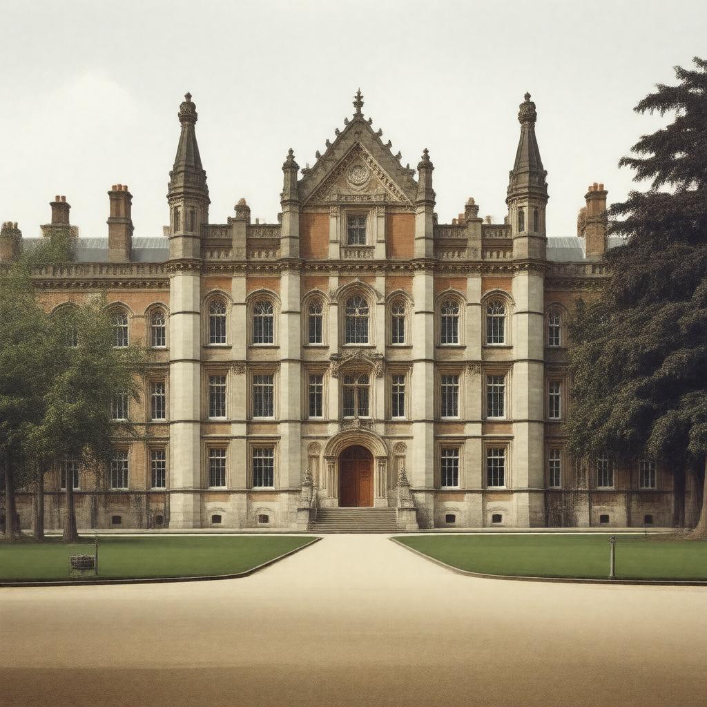 AI-created image of Bedford College, London