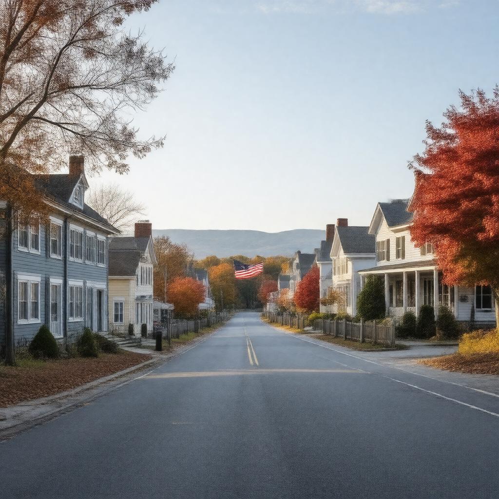 AI-created image of Bedford, Massachusetts