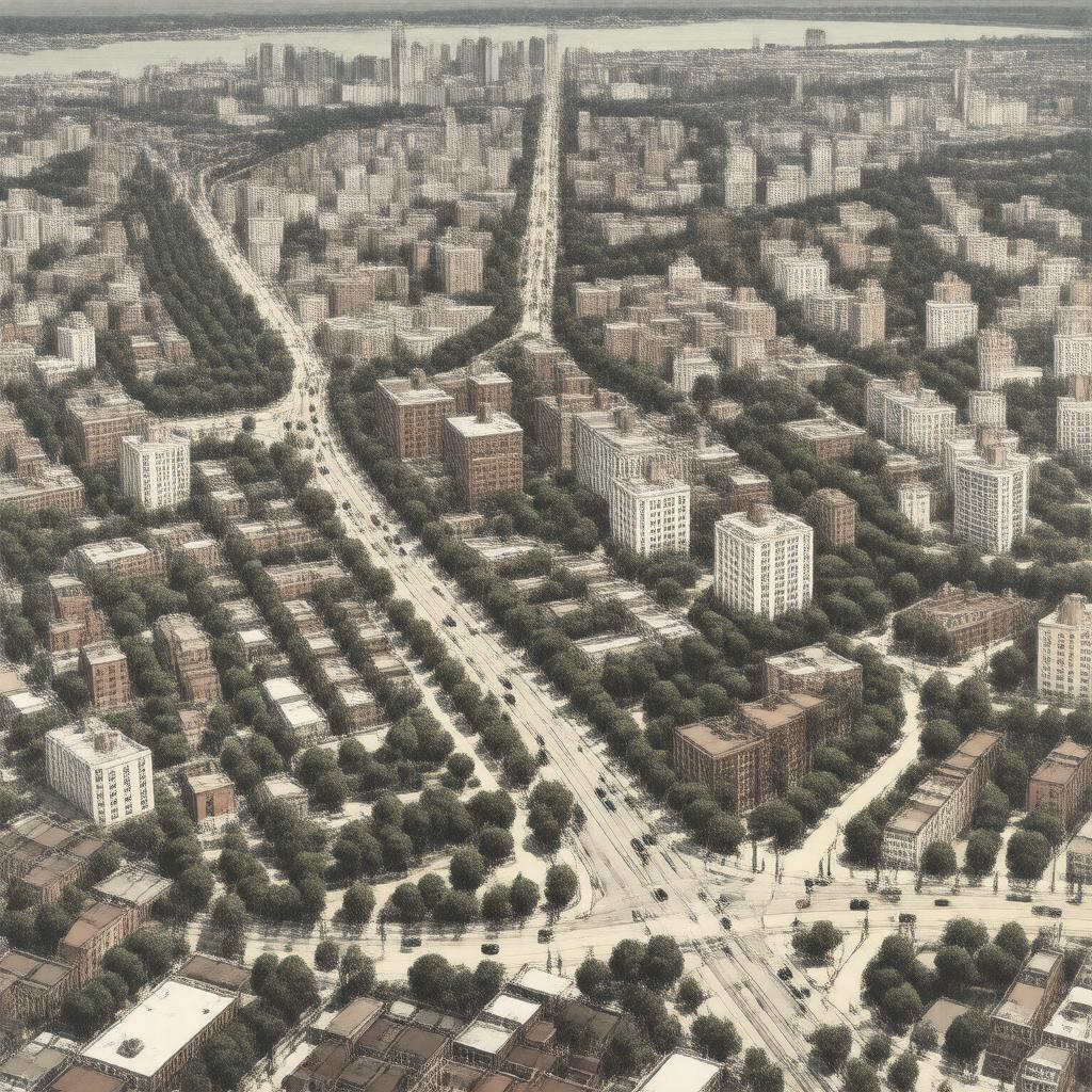AI-created image of Bedford Park