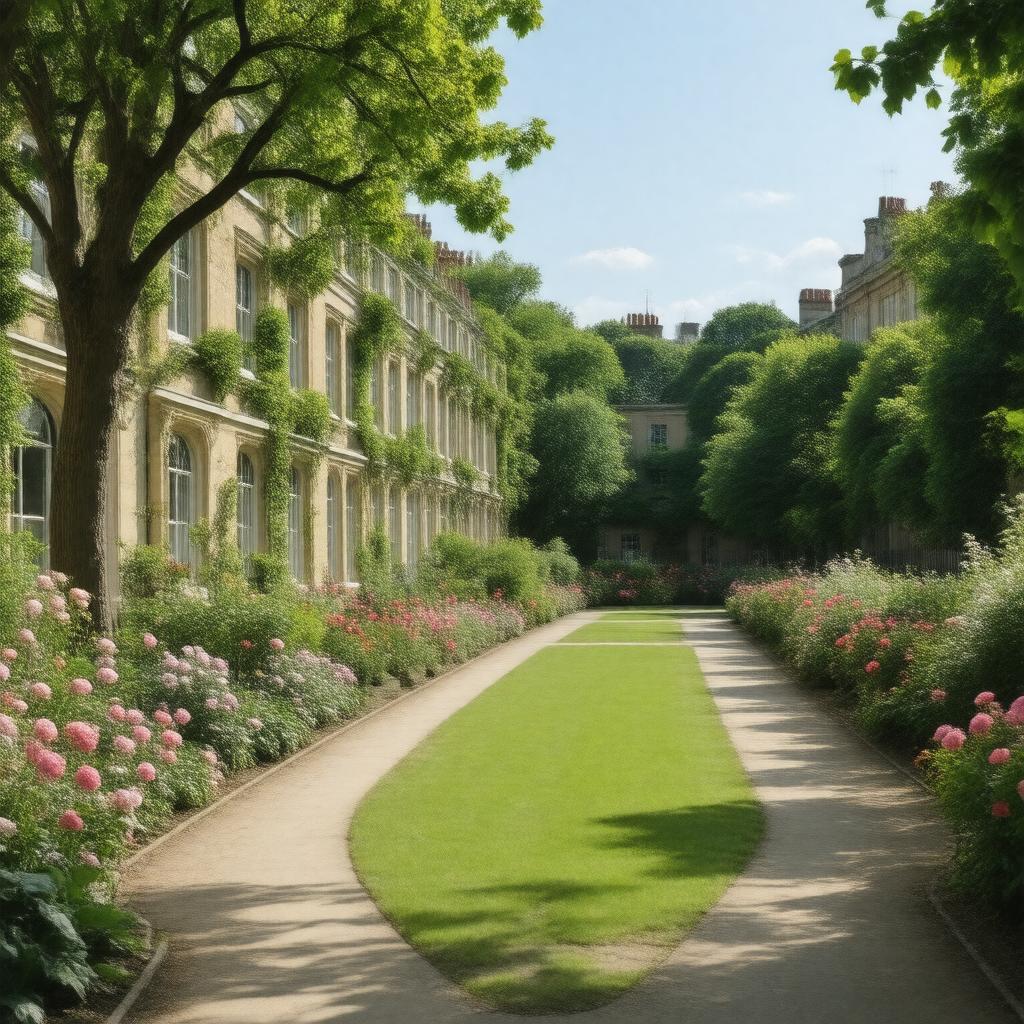 AI-created image of Bedford Square Gardens