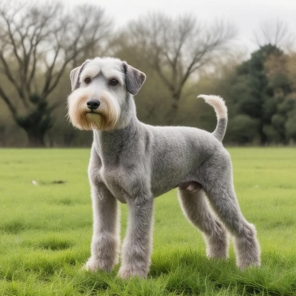 AI-created image of Bedlington Terrier