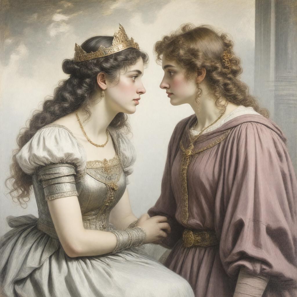 AI-created image of Beggar Maid