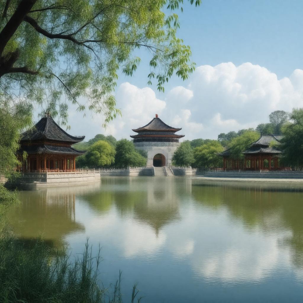 Click to view larger image AI-created image of Beihai Park