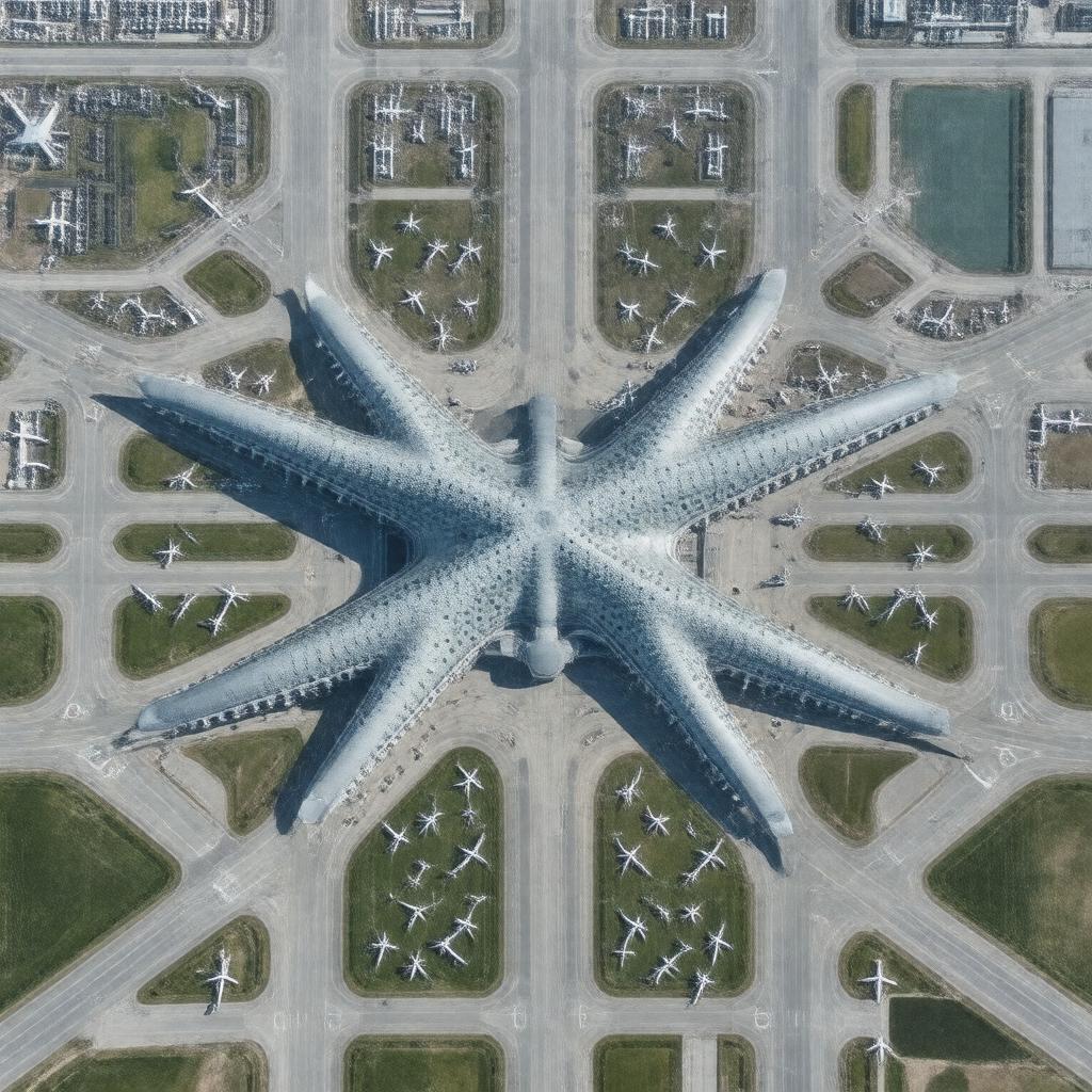 Click to view larger image AI-created image of Beijing Daxing International Airport