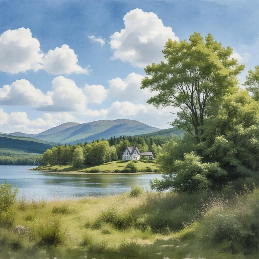 AI-created image of Beinn Bhreagh, Nova Scotia