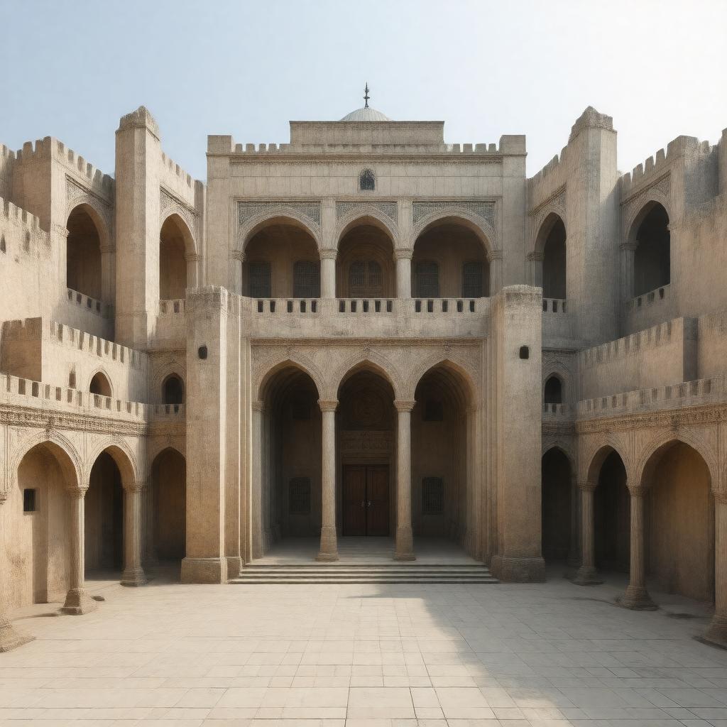 Click to view larger image AI-created image of Beit Knesset HaGadol (Sana'a)