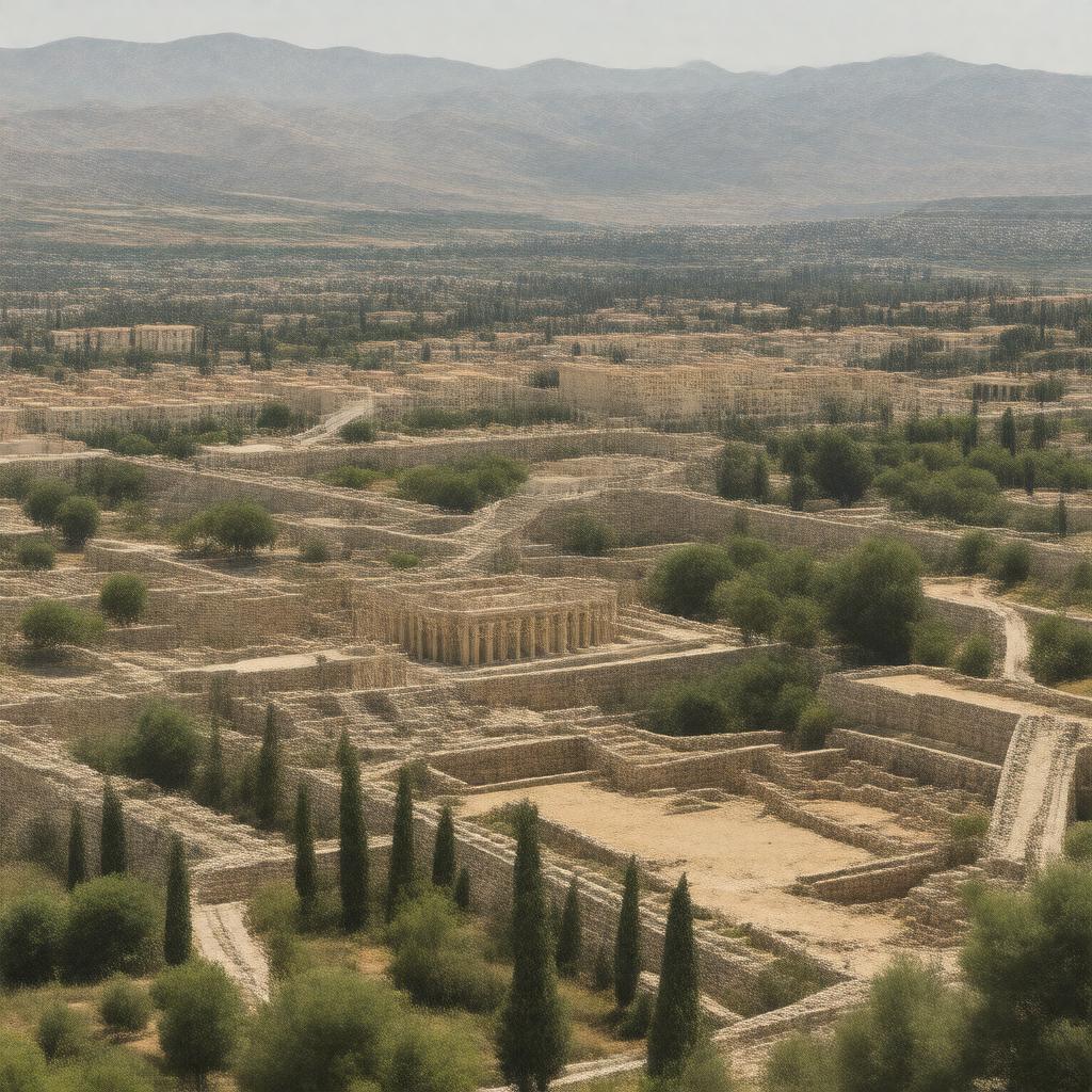 AI-created image of Beit She'an