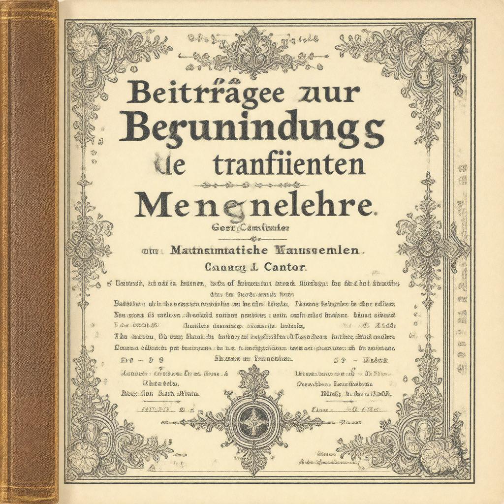 AI-created image of Beiträge zur Begründung der transfiniten Mengenlehre