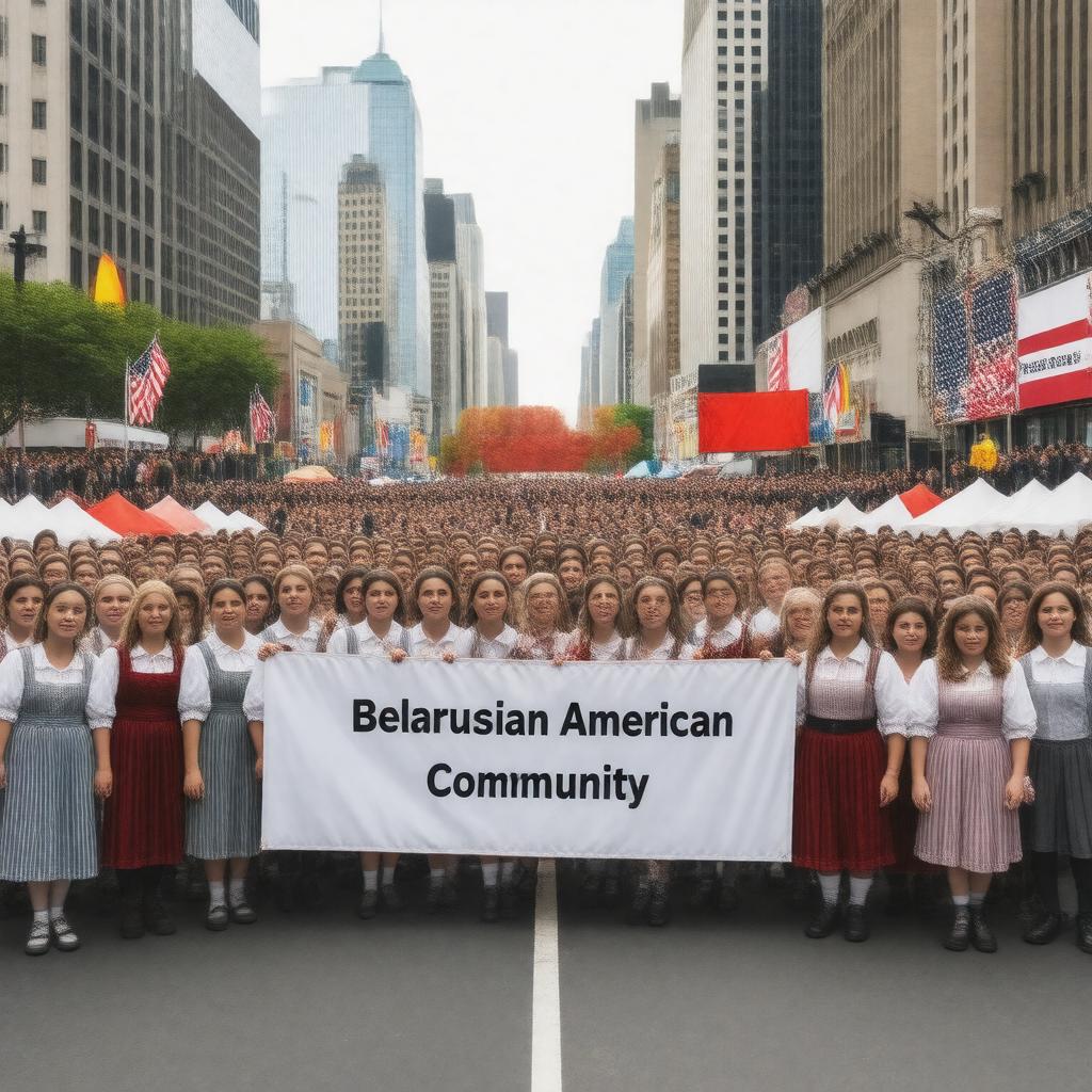 AI-created image of Belarusian Americans
