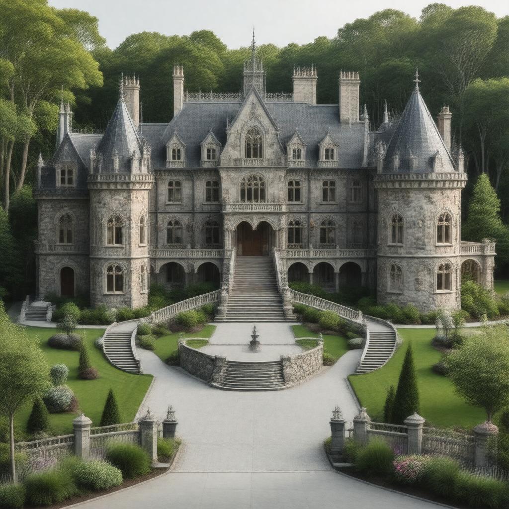 AI-created image of Belcourt Castle