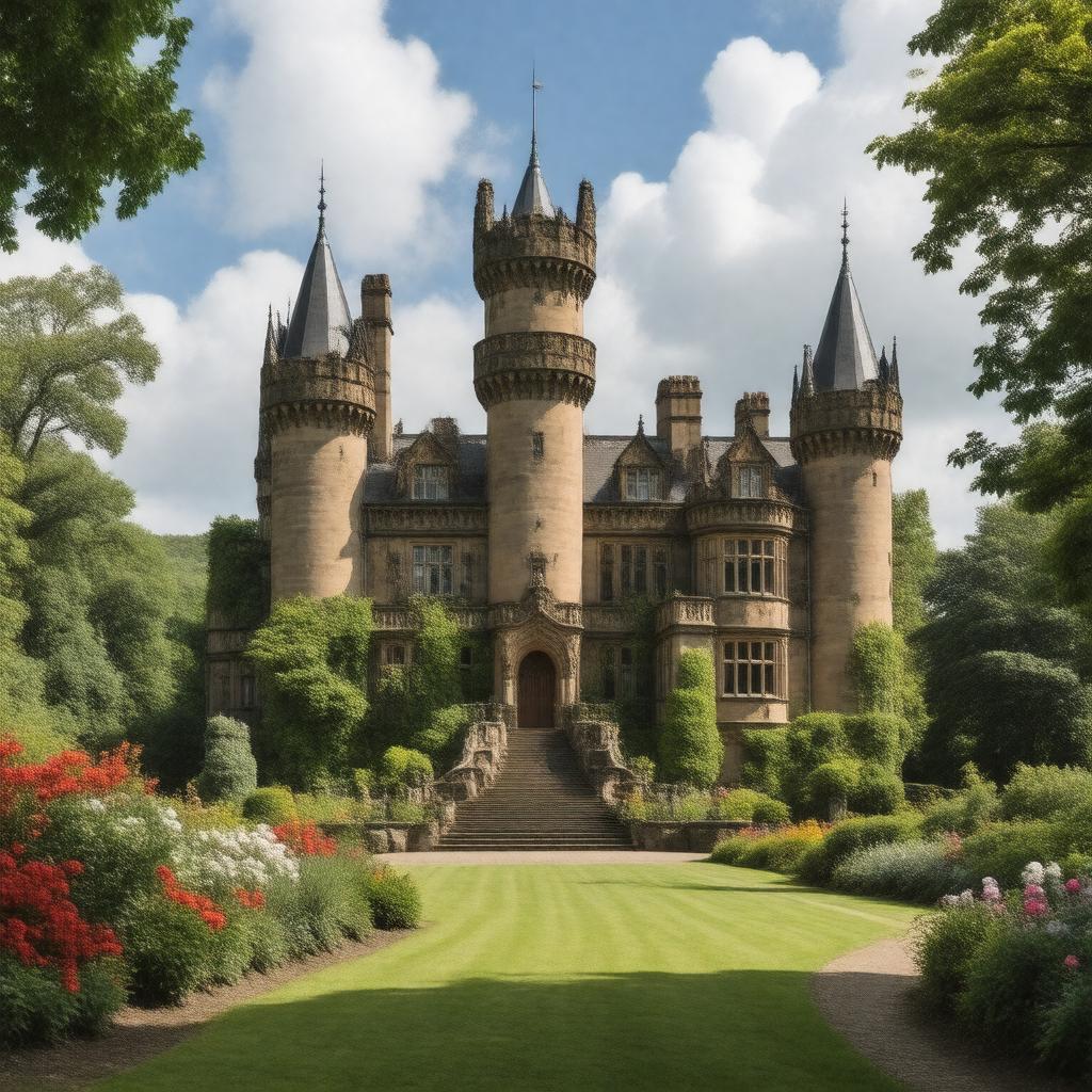 Click to view larger image AI-created image of Belfast Castle