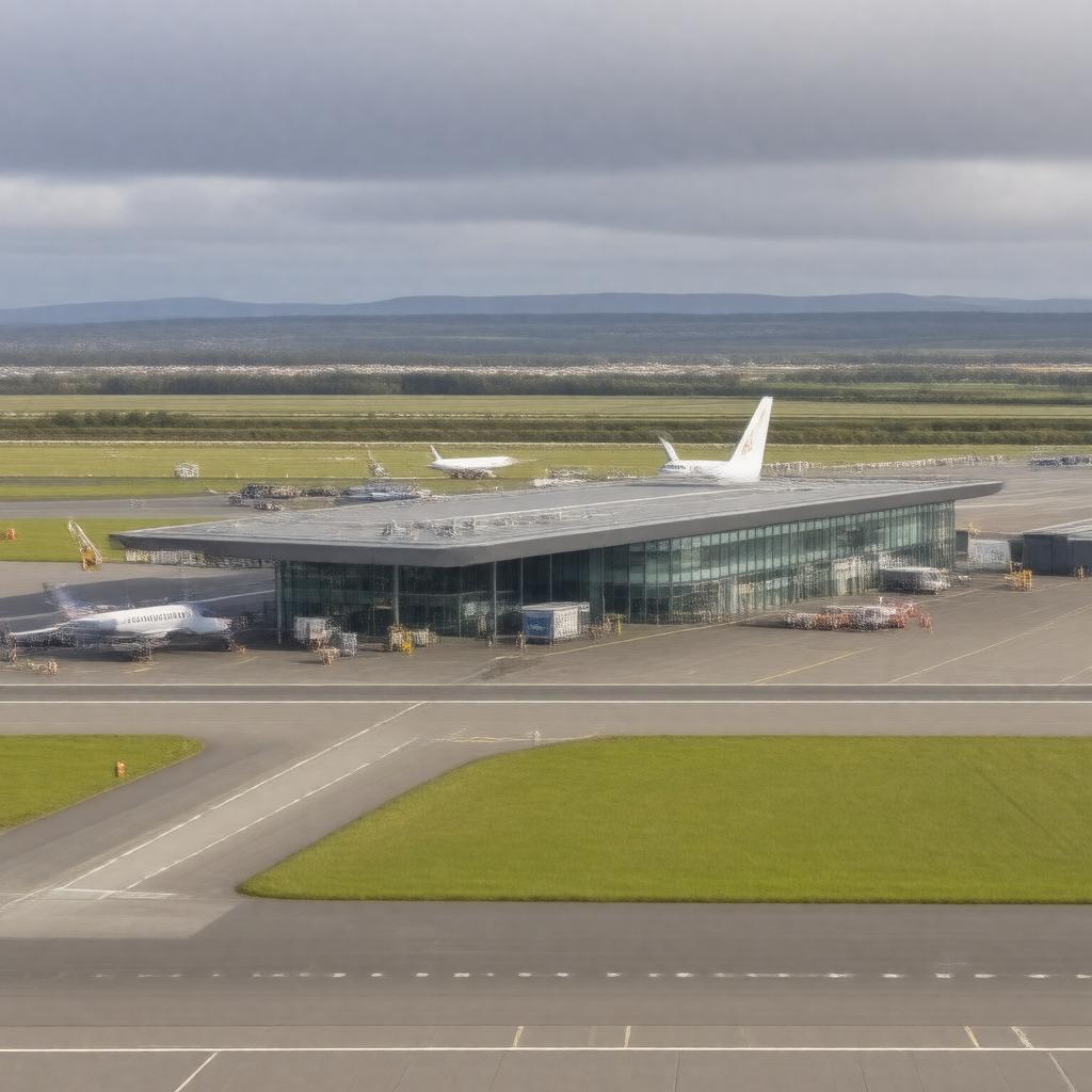 AI-created image of Belfast International Airport