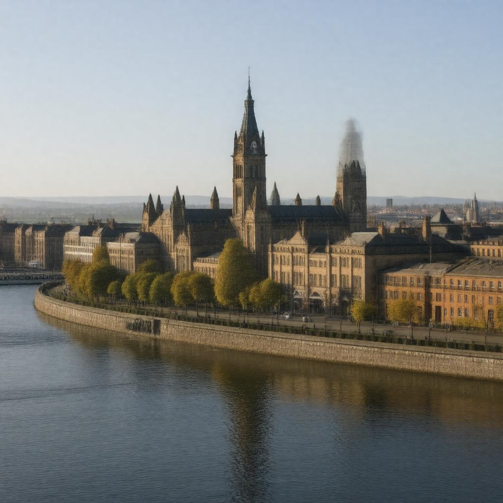 AI-created image of Belfast, Northern Ireland