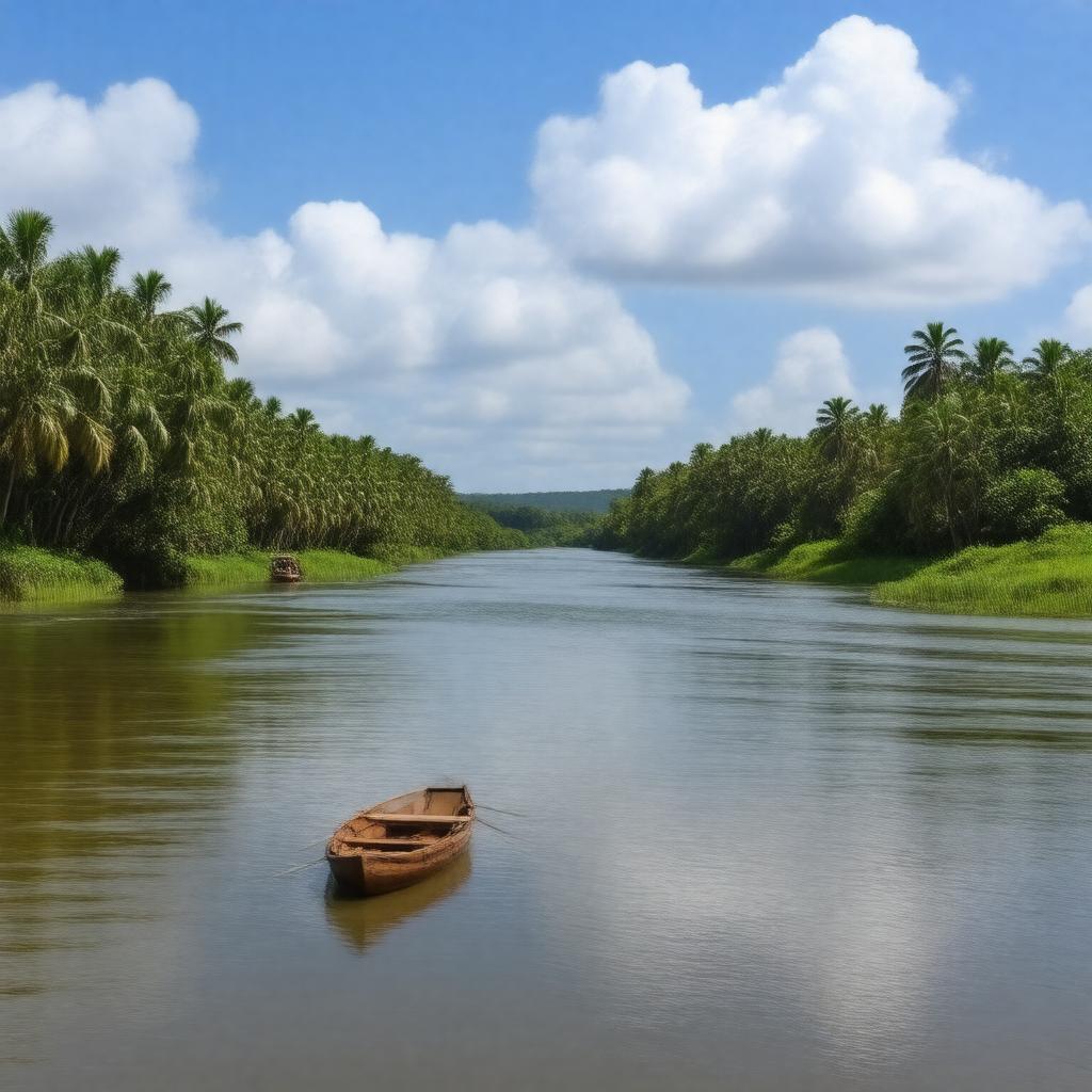 AI-created image of Belize River