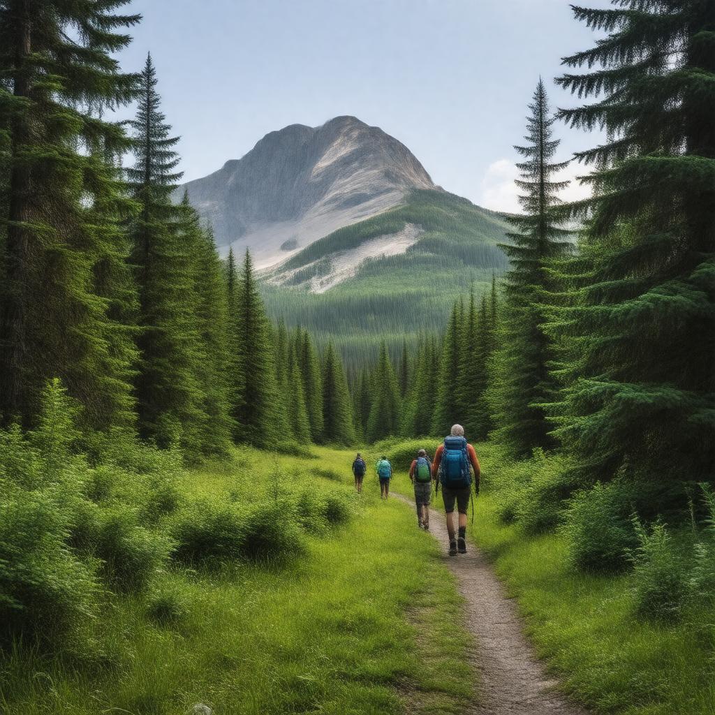 AI-created image of Bell Mountain Wilderness