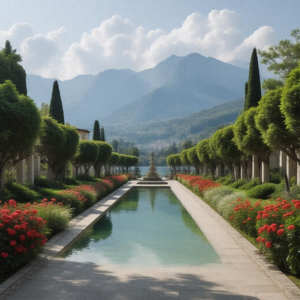 Click to view larger image AI-created image of Bellagio Center
