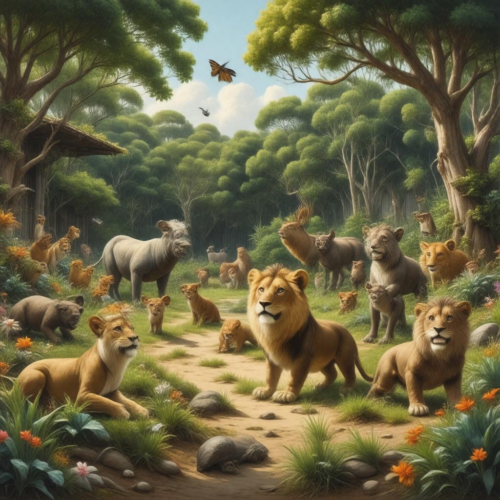 AI-created image of Bellamy's Backyard Safari