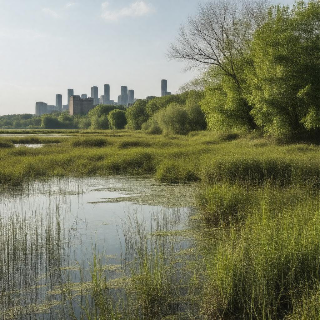 AI-created image of Belle Isle Marsh Reservation