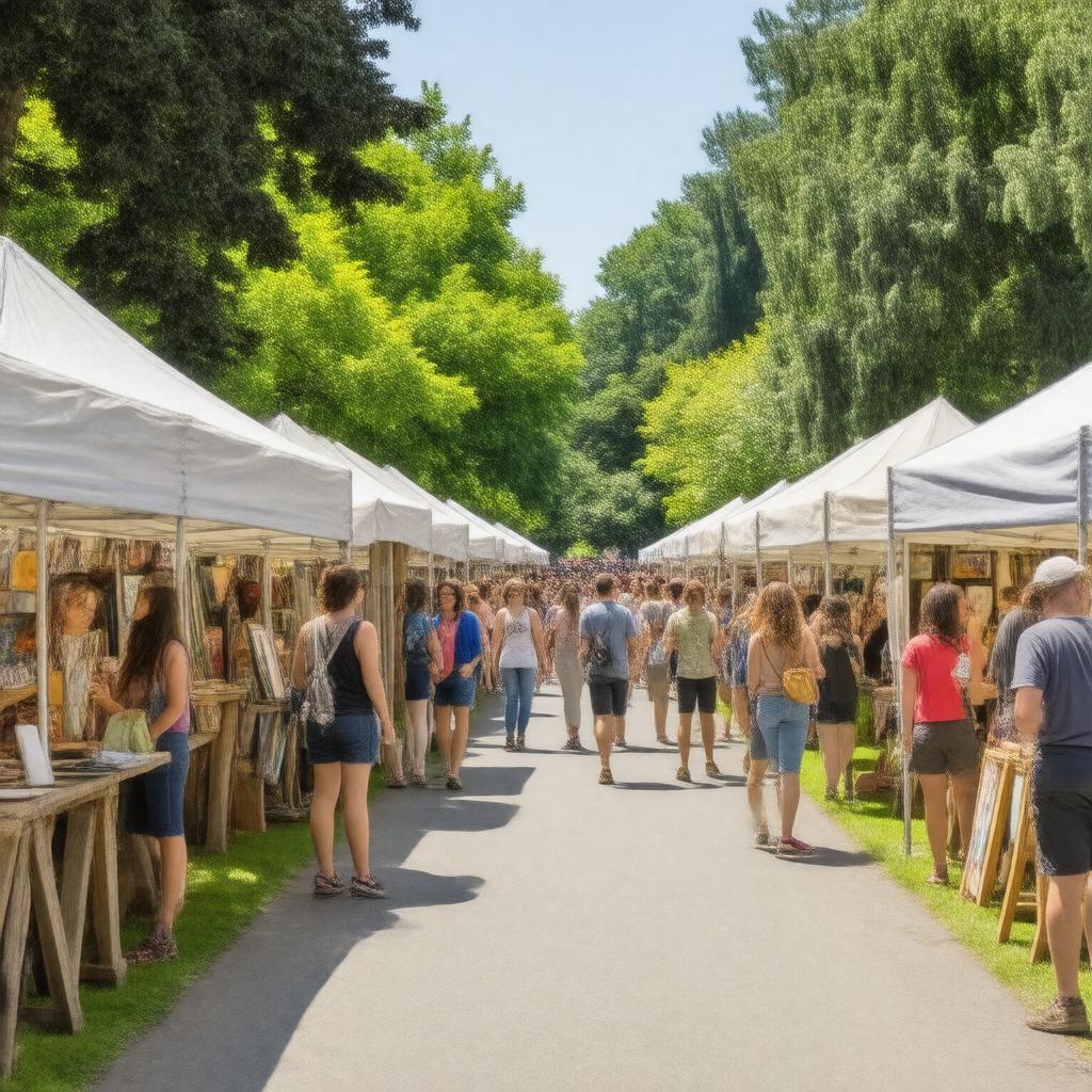 AI-created image of Bellevue Arts Fair