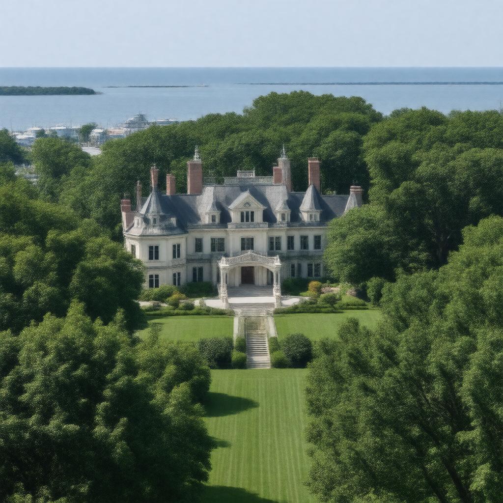 AI-created image of Bellevue Avenue Historic District