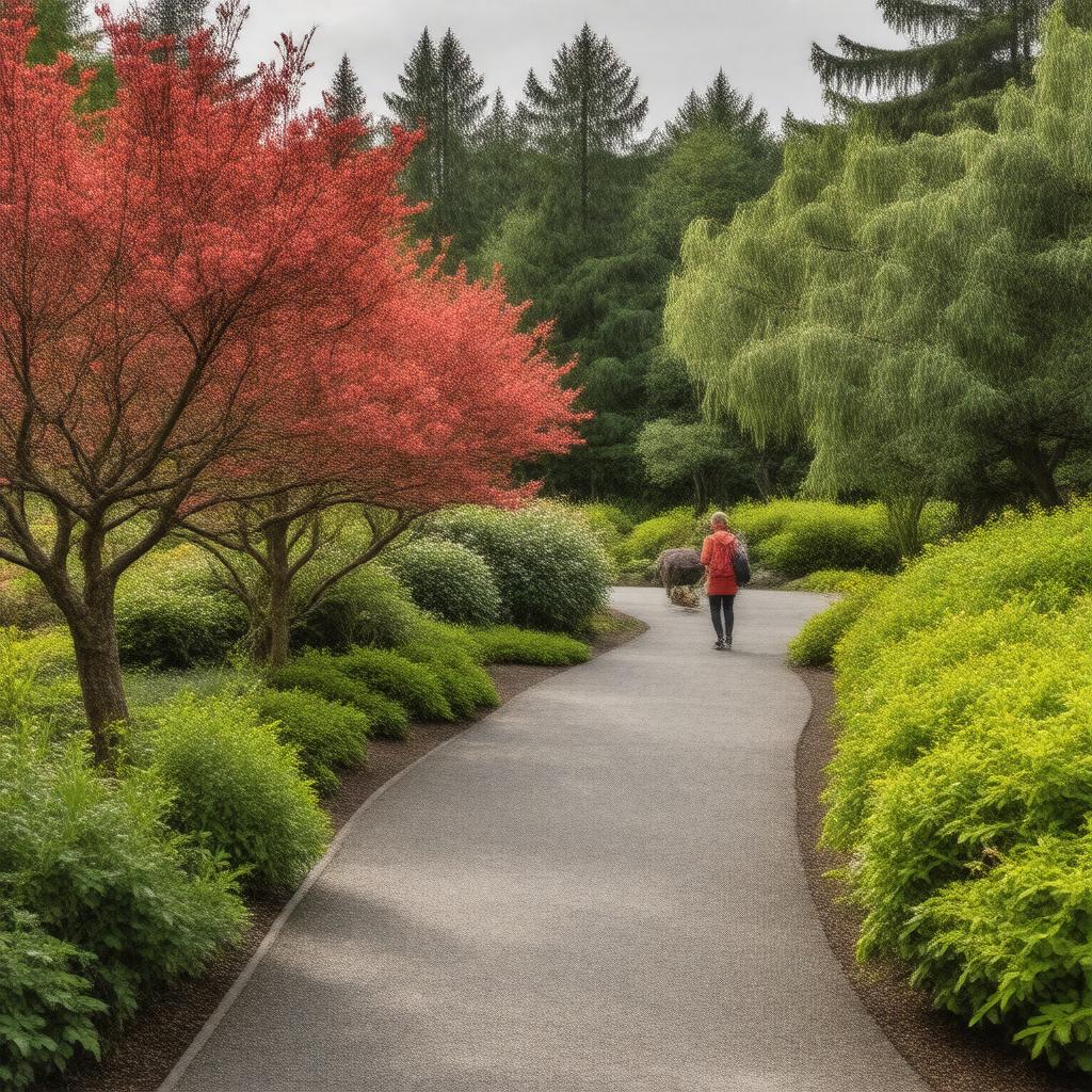 AI-created image of Bellevue Botanical Garden