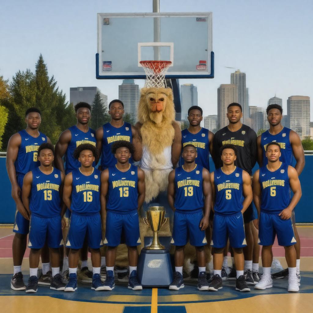 AI-created image of Bellevue Wolverines