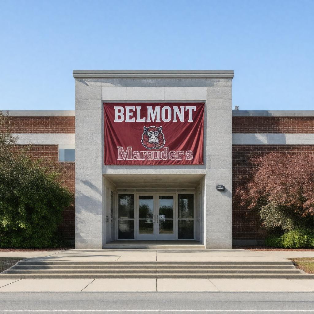 Click to view larger image AI-created image of Belmont High School