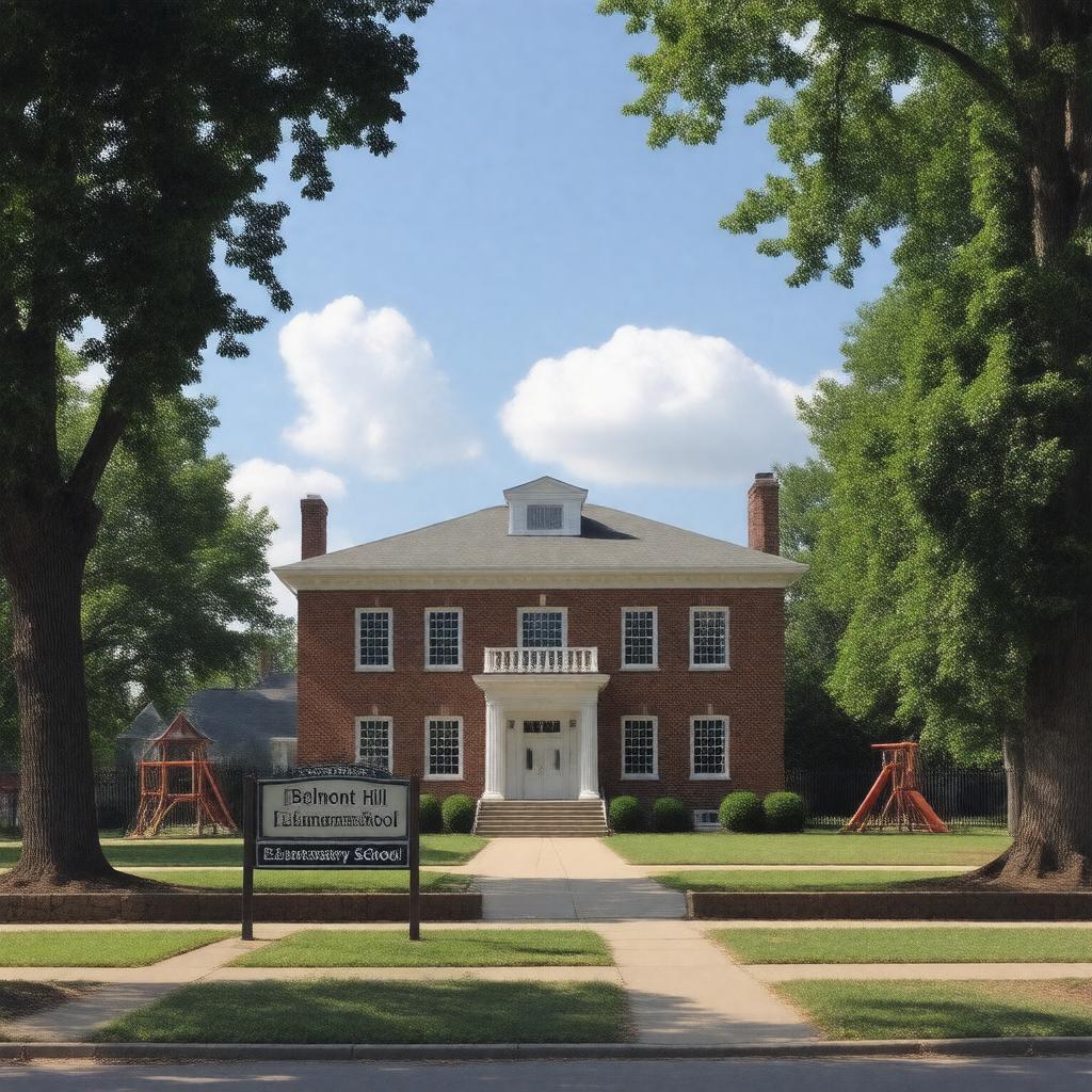 Click to view larger image AI-created image of Belmont Hill Elementary School